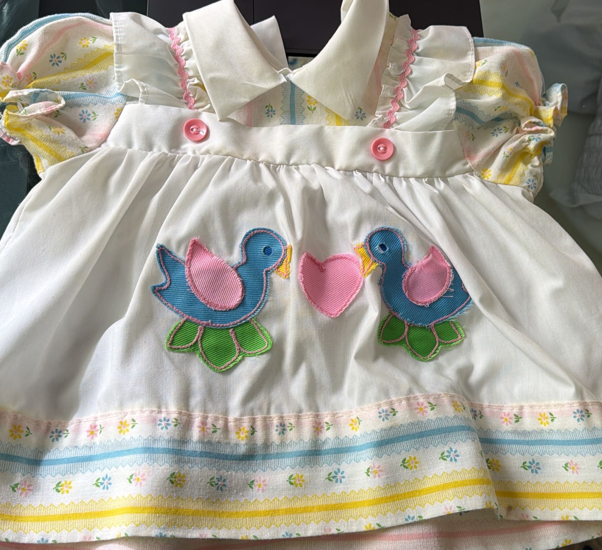 Colorful Vintage Baby Dress