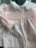 Pink handsmocked 3-9m Dress