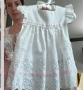 Vintage - Broderie Anglaise Tie-Dress