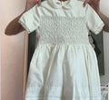 Vintage- White Smocked Dress