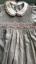 Gray and Pink Roses Dress 2T