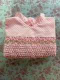Pink Gingham Handsmocked Dress - 4T