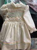 Multi Pastel Handsmocked Dress - 5T