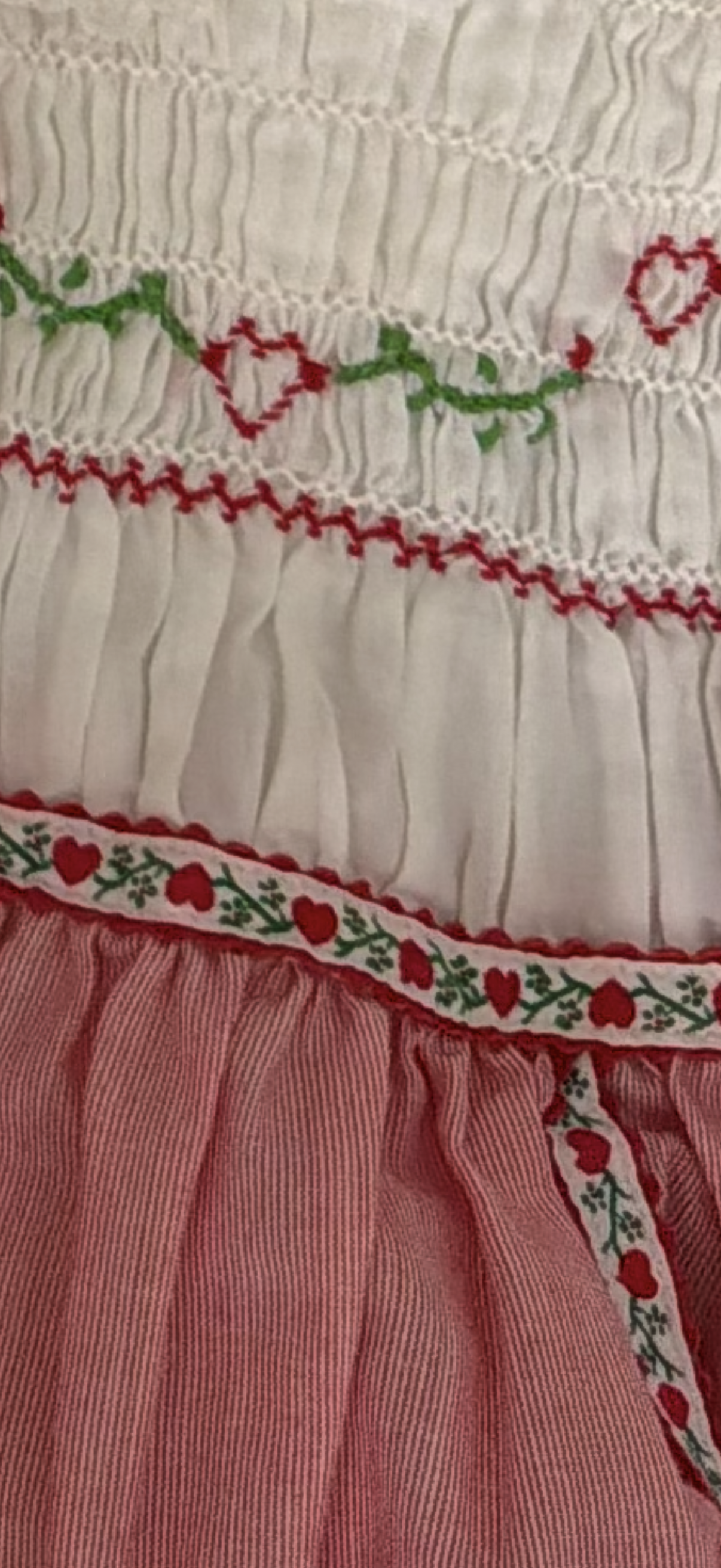 Austrian Handsmocked and Ribbon Trim Dress