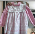 Vintage - Pink Apron Dress - 4T