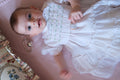Hand smocked multi pastel dress