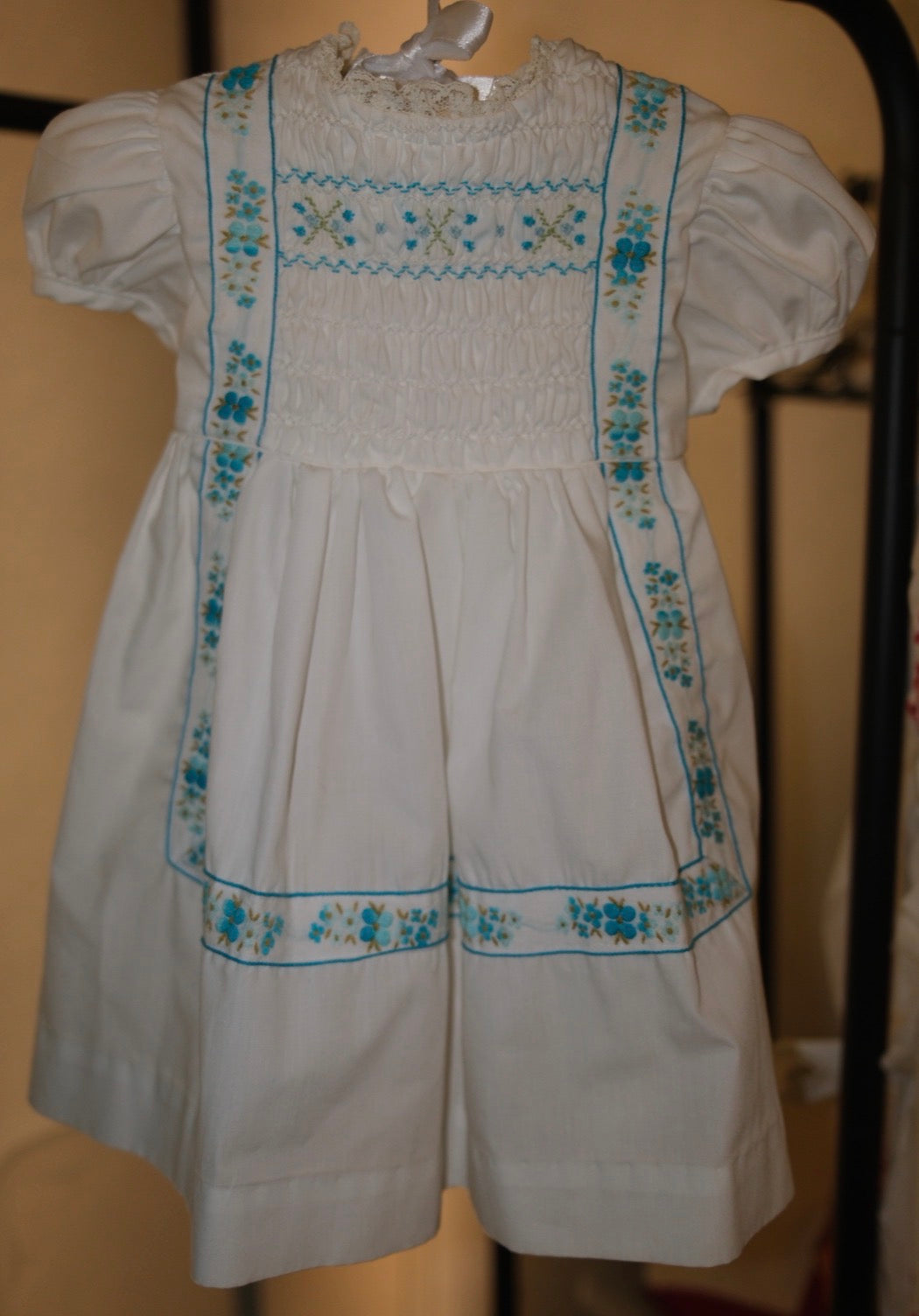 Athena Dress - Vintage Ribbon and Handsmocked