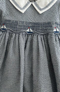 Seersucker Sail Boat Dress & Bloomers