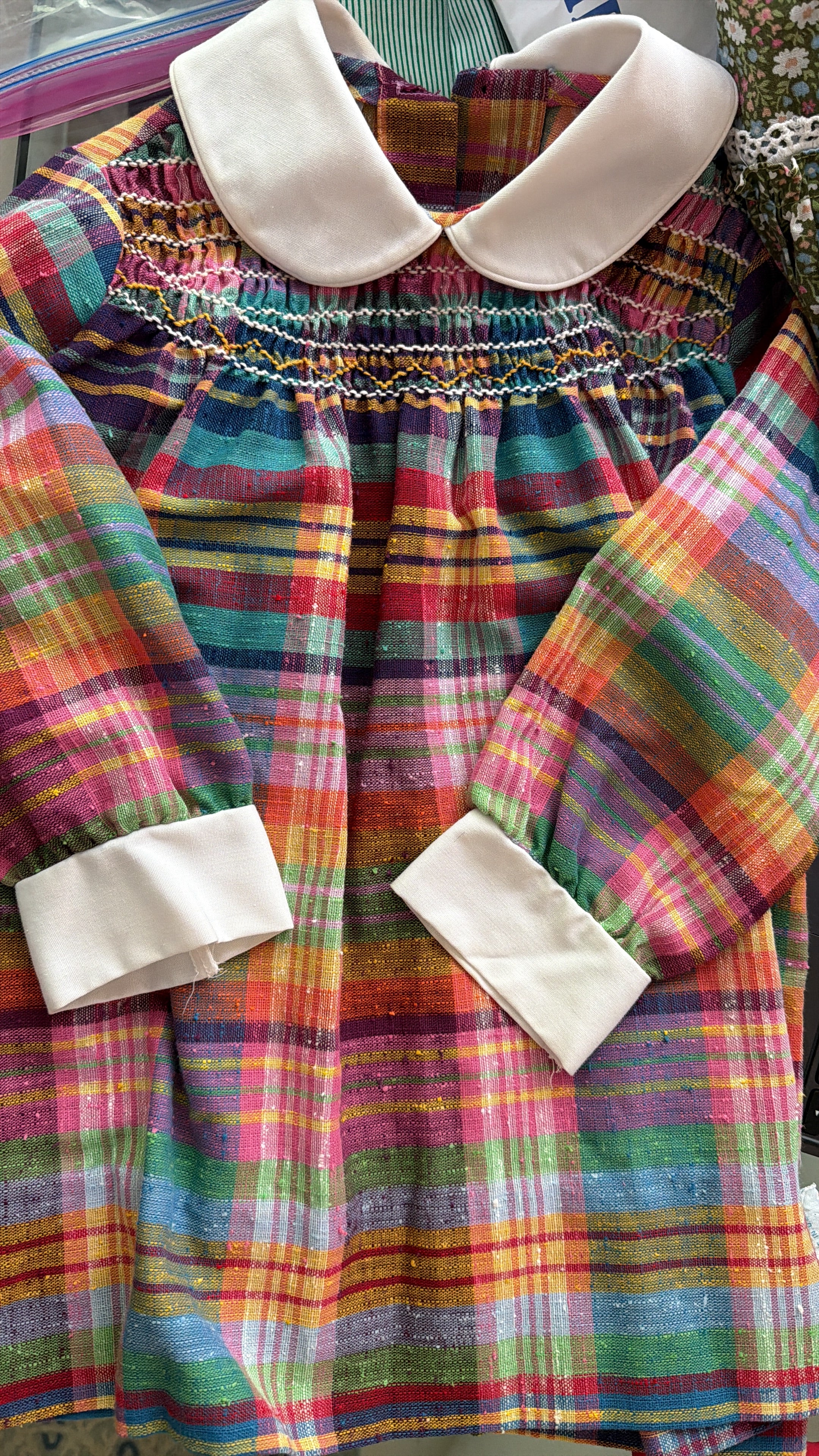 Multicolor Plaid Vintage Dress