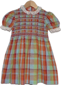 Multicolor Plaid Dress- 4T