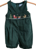 Green Sleigh Romper (boy) 2T