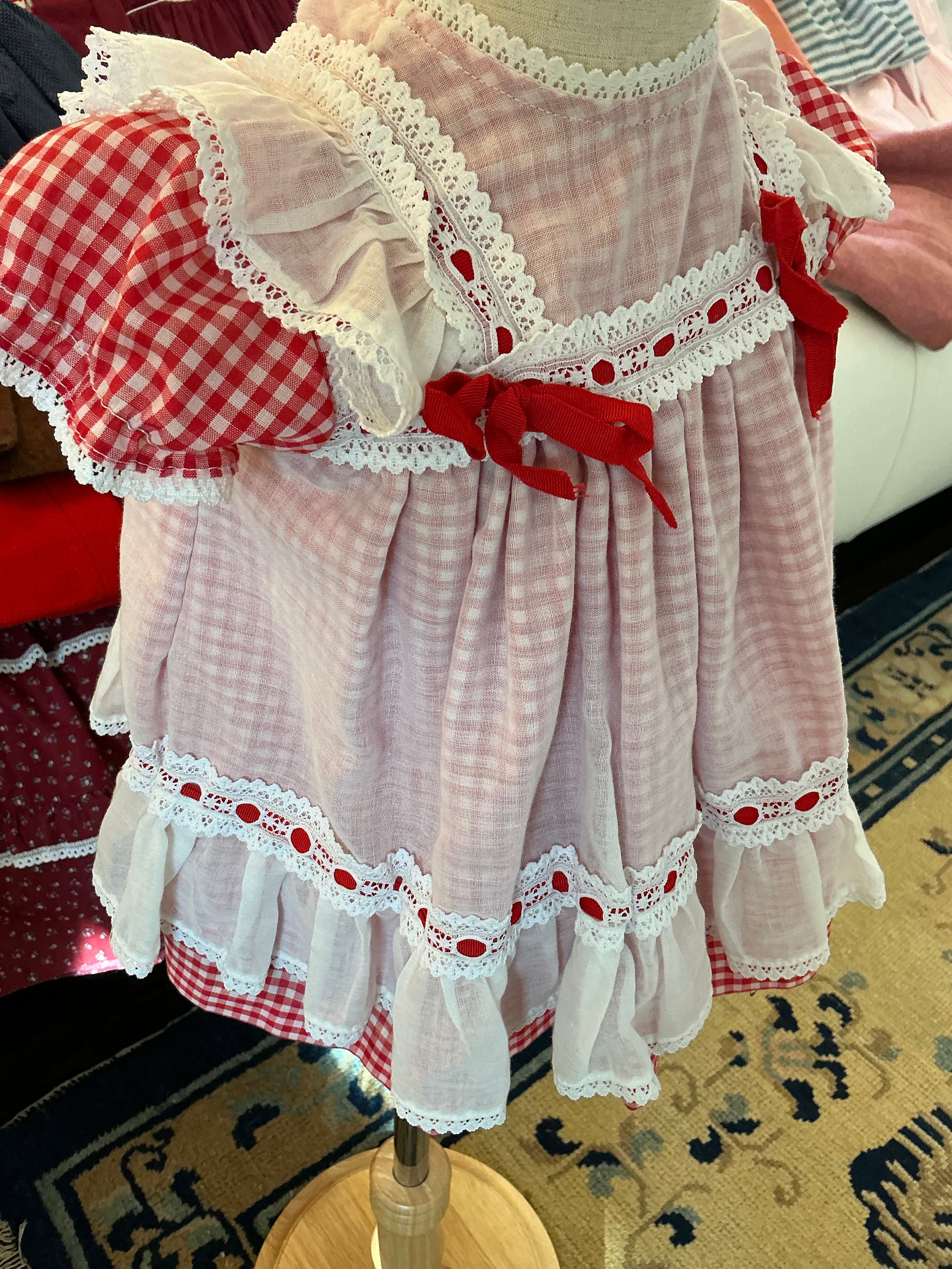 70s Gingham Dress - 2/3T
