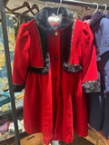 Black & Red Heart Trimmed Coat - 5T
