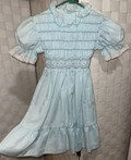 Blue Hand smocked Dress 6T