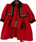 Cappottino Coat & Muff (Red) - 4T