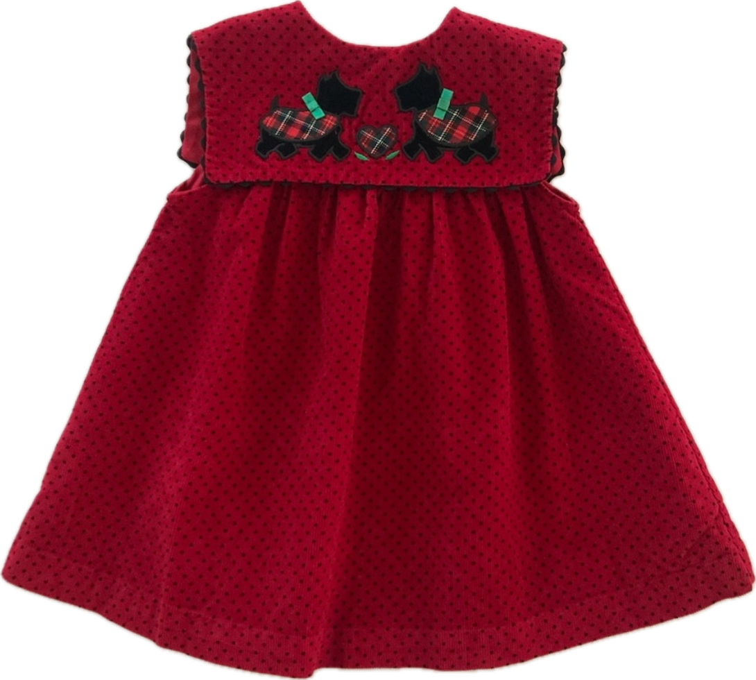 Scottie Red Dress - 2T